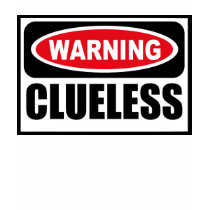 Warning CLUELESS Women's Dark T-Shirt