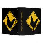 Warning; Cocky! Vinyl Binder