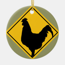 Warning; Cocky! Christmas Ornament