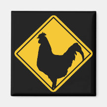 Warning; Cocky! Fridge Magnet