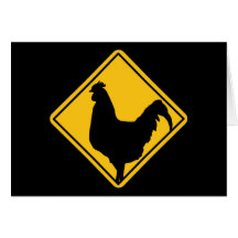 Warning; Cocky! Greeting Card