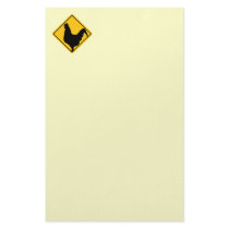 Warning; Cocky! Customized Stationery