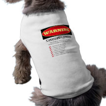Warning: Conservative Thinker Dog T Shirt