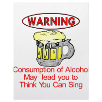 Warning: Consumption Of Alcohol letterhead