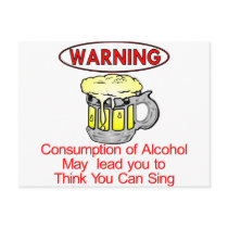 Warning: Consumption Of Alcohol postcards by Mustang_Lady Warning: Consumption Of Alcohol postcards