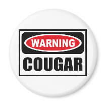 Warning COUGAR Magnet by warningsignshirts Warning COUGAR Magnet