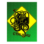 Warning: Cthulhu Postcard
