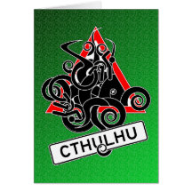 Warning: Cthulhu (UK) Greetings Card