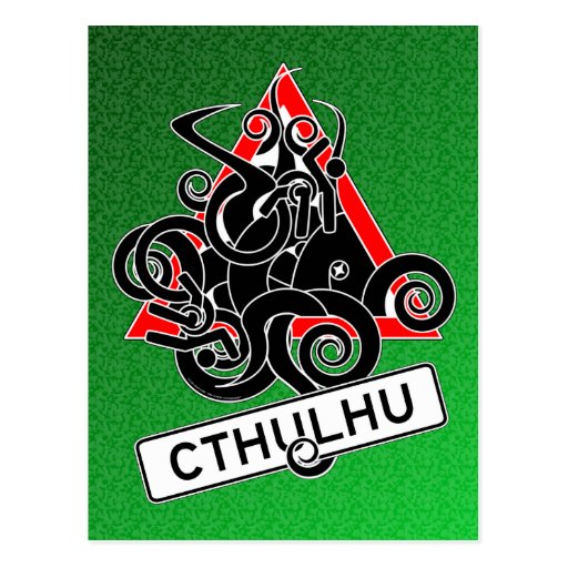 Warning: Cthulhu (UK) Postcard