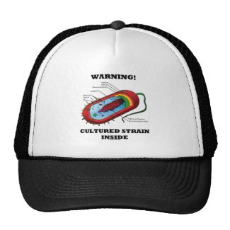 Warning! Cultured Strain Inside (Prokaryote) Mesh Hat