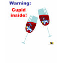 Warning: CUPID INSIDE! t-shirts by ten3design Warning: CUPID INSIDE! t-shirts