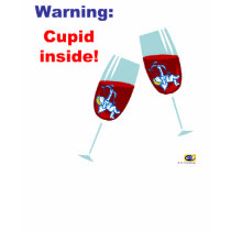 Warning: CUPID INSIDE! t-shirts