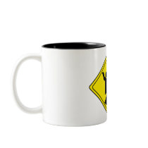 WARNING DANCERS CROSSING mugs