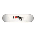 Warning! dinosaur eat heart skateboard
