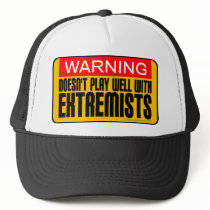 Warning: Doesn't Play Well With Extremists Mesh Hat