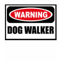 Warning DOG WALKER Women's T-Shirt