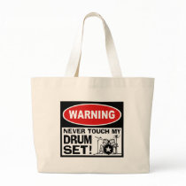 WARNING - DRUMS CANVAS BAGS