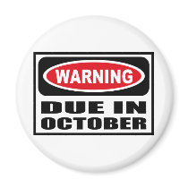 Warning DUE IN OCTOBER Magnet