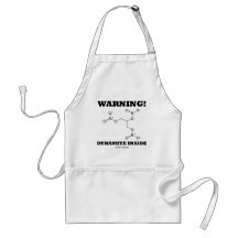 Warning! Dynamite Inside (Nitroglycerin Molecule) Apron