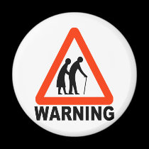 Warning - Elderly Crossing magnets