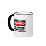 Warning EVIL GENIUS AT WORK Mug