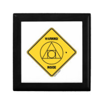 Warning! External Locus Of Identity Inside Sign gift boxes