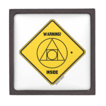 Warning! External Locus Of Identity Inside Sign premium gift boxes