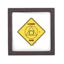 Warning! External Locus Of Identity Inside Sign premium gift boxes