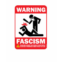 Warning! Facism T-Shirt by strk3 Warning! Facism T-Shirt