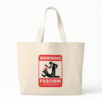 Warning! Facism Tote Bag