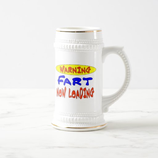 WARNING FART NOW LOADING COFFEE MUG