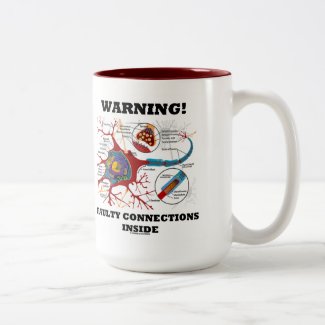 Warning! Faulty Connections Inside Neuron Synapse Coffee Mug