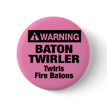 Warning Fire Batons buttons by DanceTwirlObsessions Warning Fire Batons buttons