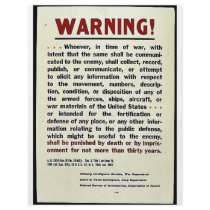 Warning flyers