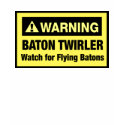 Warning Flying Batons t-shirts by DanceTwirlObsessions Warning Flying Batons t-shirts