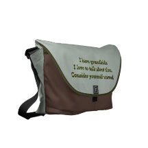 Warning from Grandparents Commuter Bags