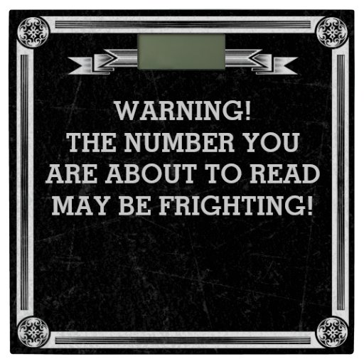 Warning Funny Scale Bathroom Scale Zazzle