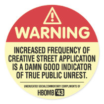Warning H-Bomb stickers