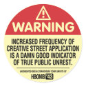 Warning H-Bomb stickers by andyhowell Warning H-Bomb stickers