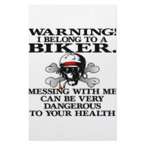 Warning I Belong To A Biker stationery by Mustang_Lady Warning I Belong To A Biker stationery