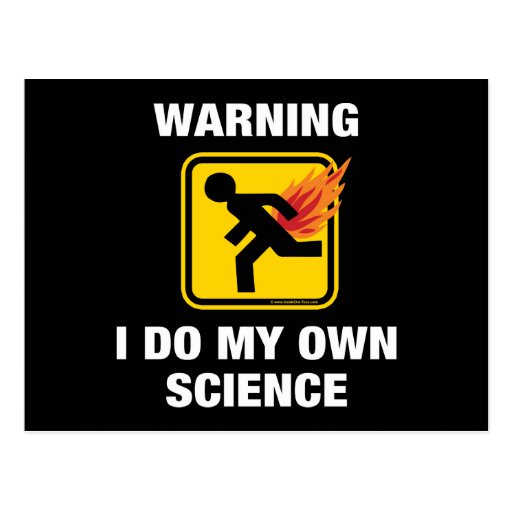 Warning I Do My Own Science Fart Humor Post Cards
