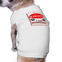 Warning I Eat Homework pet clothing