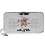 Warning! I Get Under People's Skin (Humor) Notebook Speakers