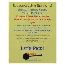 Warning: I have a banjo... Flyer