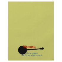 Warning: I have a banjo... Personalized Flyer