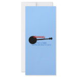Warning: I have a banjo... Custom Rack Card