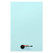 Warning: I have a banjo... Personalized Stationery