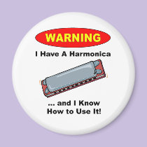 Warning! I Have A Harmonica ... magnets
