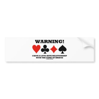 Warning! I Have A Love-Hate Relationship With Game bumpersticker