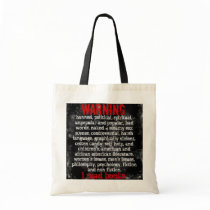 Warning I Read Books Tote Bags